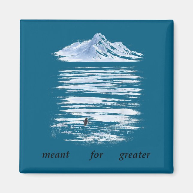 But why penguin sad penguin mountains but why_ mem magnet (Front)