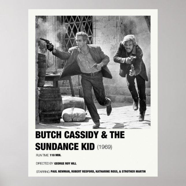 Butch Cassidy and The Sundance Kid 1969 Alternat Poster (Front)