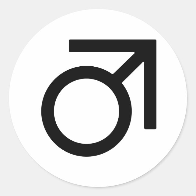 Butch Gender Symbol Classic Round Sticker (Front)