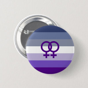 Butch Lesbian Love WLW Pride 6 Cm Round Badge