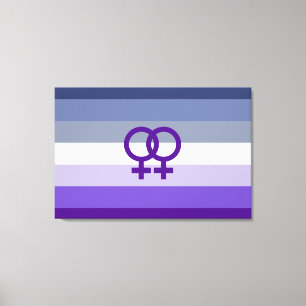 Butch Lesbian Love WLW Pride Canvas Print
