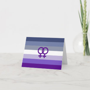 Butch Lesbian Love WLW Pride Card