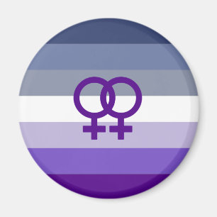 Butch Lesbian Love WLW Pride Magnet