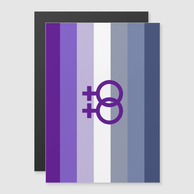 Butch Lesbian Love WLW Pride Magnetic Invitation (Front/Back)
