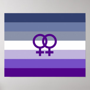 Butch Lesbian Love WLW Pride Poster