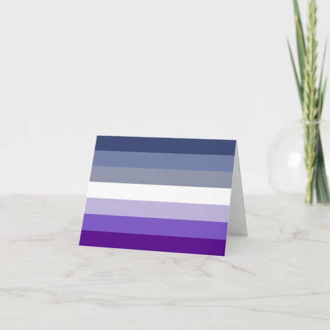 Butch Lesbian Pride Flag Holiday Card (Front)