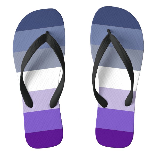 Butch Lesbian Pride Flag Jandals (Footbed)