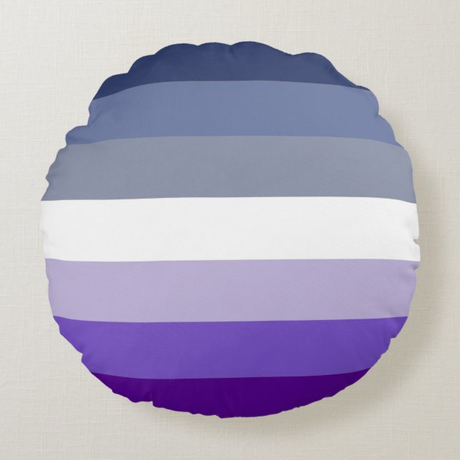 Butch Lesbian Pride Flag Round Cushion (Front)
