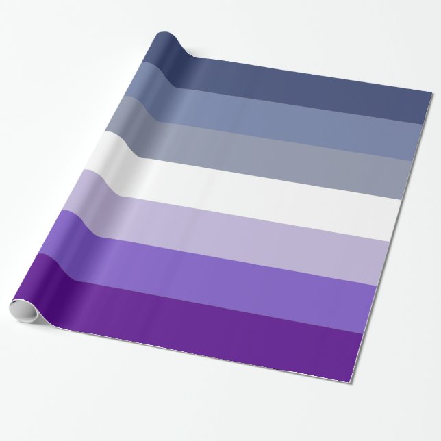 Butch Lesbian Pride Flag Wrapping Paper (Unrolled)