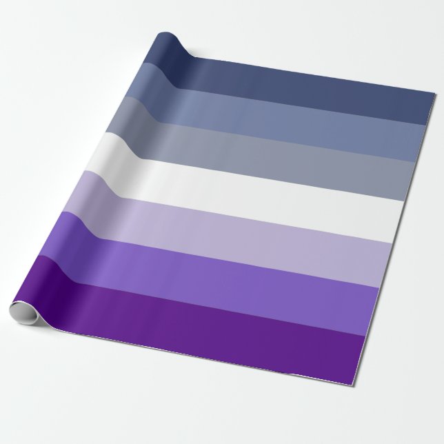 Butch Lesbian Pride Flag Wrapping Paper (Unrolled)