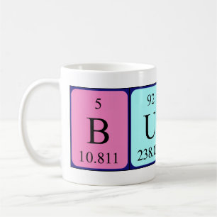 Butch periodic table name mug
