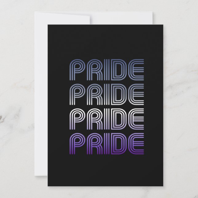 Butch Retro Pride Holiday Card (Front)