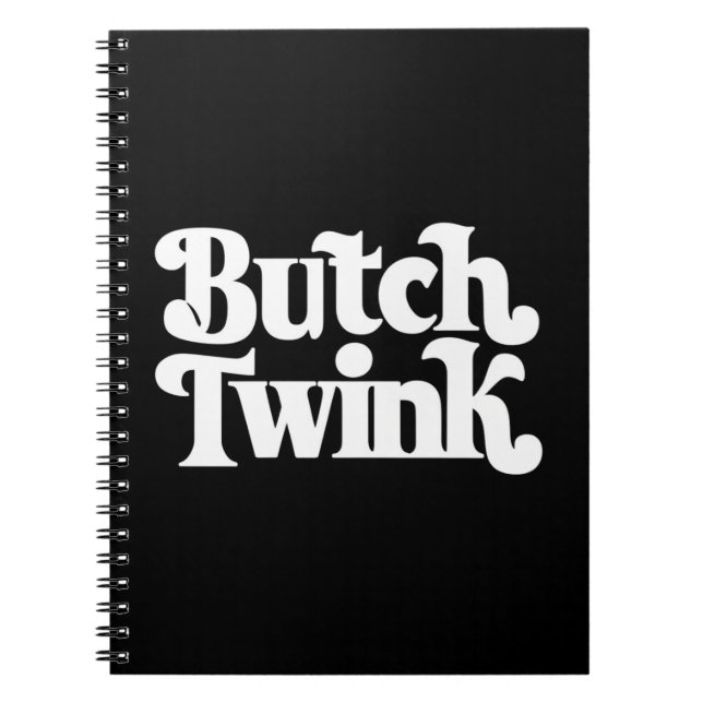 Butch Twink LGBTQ Pride Month Notebook (Front)