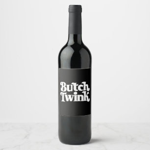 Butch Twink LGBTQ Pride Month Wine Label