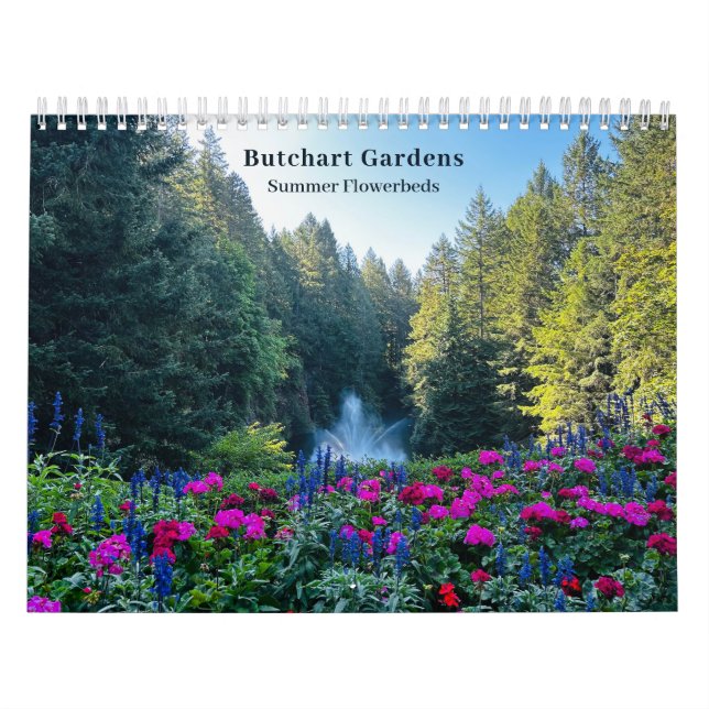 Butchart Flower Gardens Photography Quote Calendar (Cover)