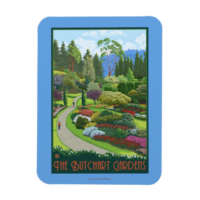 Butchart Gardens - Brentwood Bay Magnet (Vertical)