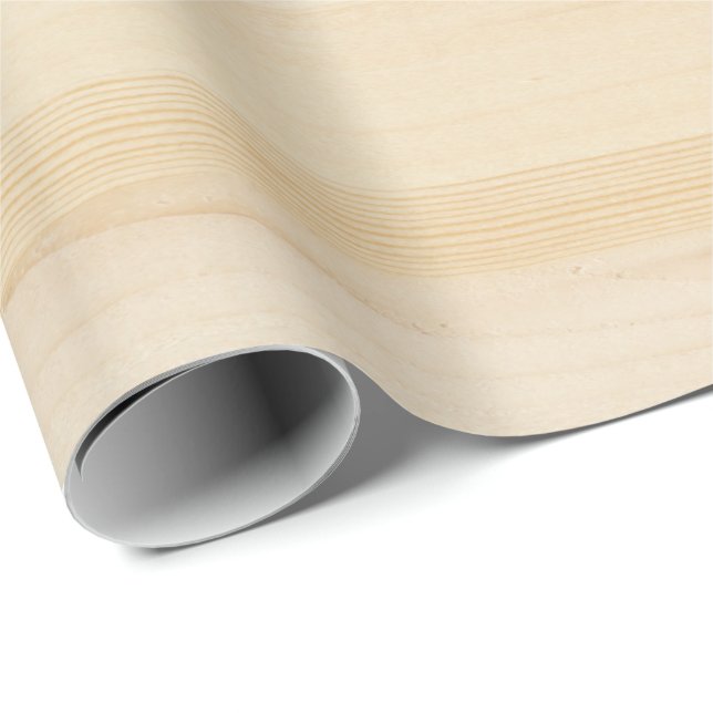 Butcher Block - Blonde Wood Wrapping Paper (Roll Corner)