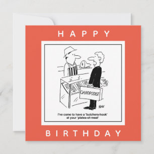 Butcher & Chiropodist Cockney Slang Cartoon Card