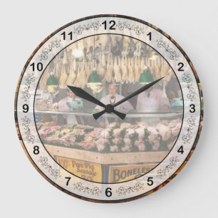 Butcher - Hooked on chicken 1931 Large Clock