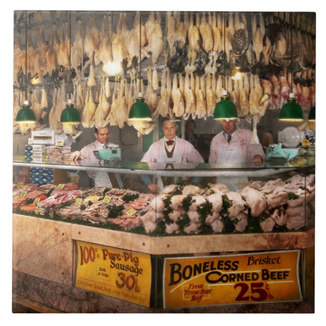 Butcher - Hooked on chicken 1931 Tile (Front)