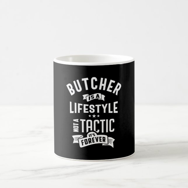 Butcher Job Title Tee Gift For Mens Womens Coffee Mug (Center)