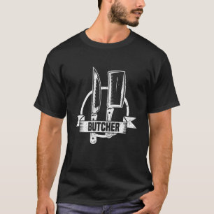 Butcher Knives Meat Cutter Animal Food Slaughter T-Shirt