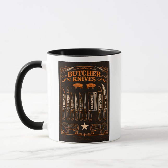 Butcher Knives Mug (Left)