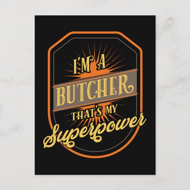 Butcher Postcard (Front)