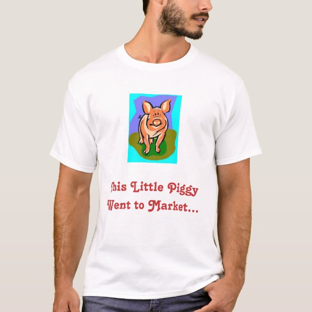 Butchered piggy funny T-Shirt (Front)