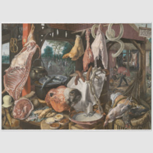 Butcher's Stall (by Pieter Aertsen) Tissue Paper