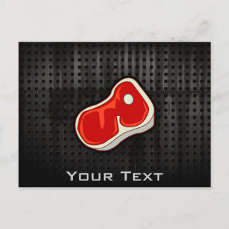 Butcher's Steak; Black Postcard