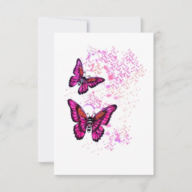 Buterfly Thank You Card (Front)