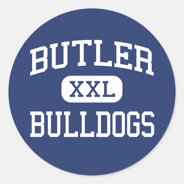 Butler - Bulldogs - Junior - Waukesha Wisconsin Classic Round Sticker (Front)