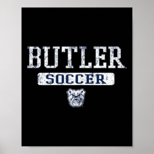 Butler Bulldogs Vintage Icon Soccer - Butler  Poster