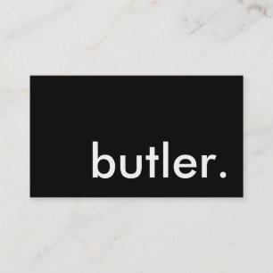butler. business card