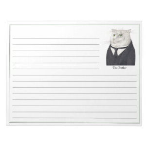 BUTLER CAT 11x8.5 Notepad + Lines