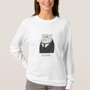 BUTLER CAT Women's Basic Long Sleeve Shirt 