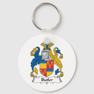 Butler Family Crest Key Ring