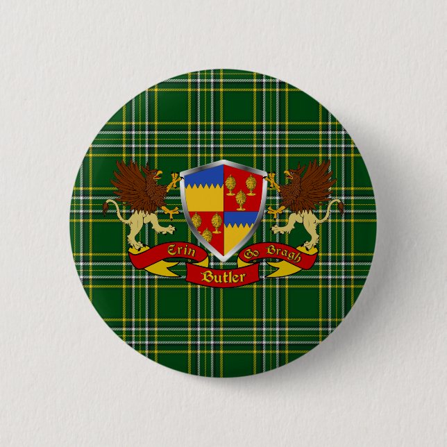 Butler Irish Coat of Arms Buttons (Front)