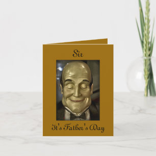 Butler Servant Waiter Maitre D Father's Day Card