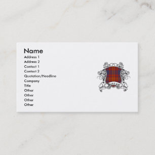 Butler Tartan Shield Business Card