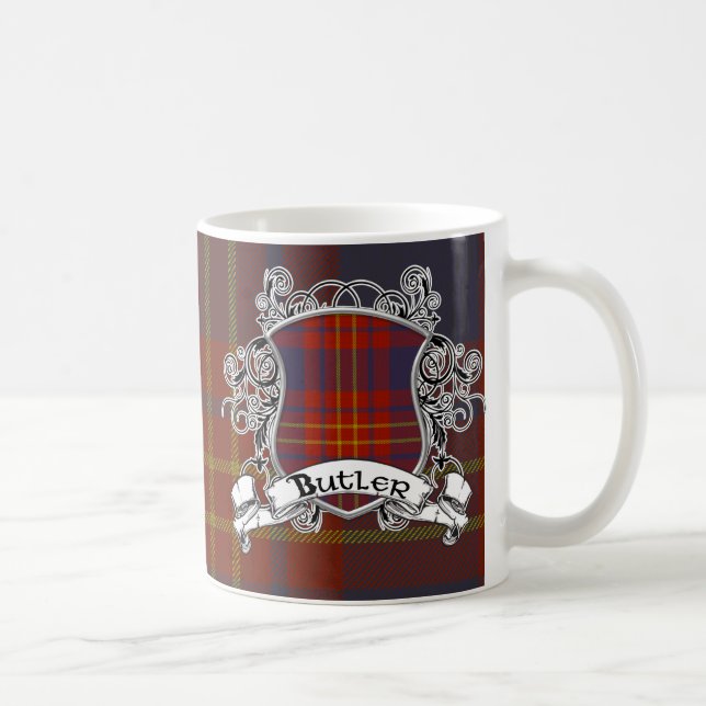Butler Tartan Shield Coffee Mug (Right)