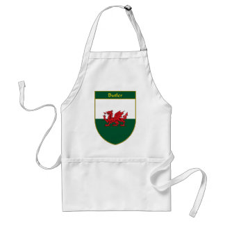 Butler Welsh Flag Shield Standard Apron