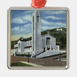 Butte, Montana - Immaculate Conception Church Metal Tree Decoration