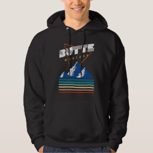 Butte Montana  USA Ski Resort  BACK PRINT  2 Hoodie