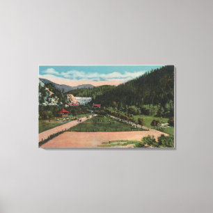 Butte, MT - View of Basin Creek Reservior Park Canvas Print
