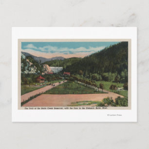 Butte, MT - View of Basin Creek Reservior Park Postcard