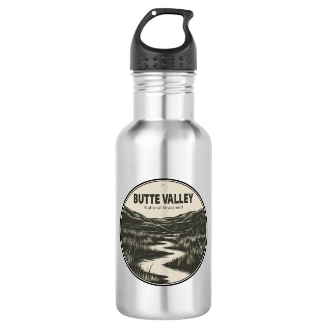 Butte Valley National Grassland California Stream 532 Ml Water Bottle (Front)
