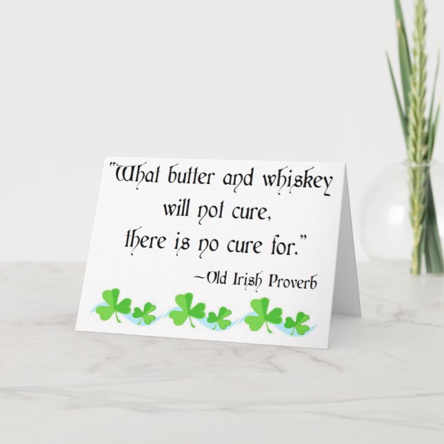 Butter and whiskey card (Front)