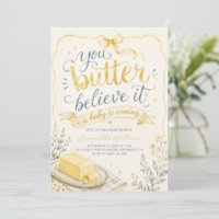 Butter Believe it Butter Baby Shower